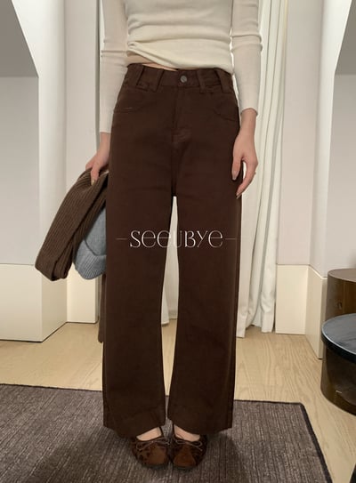 貴一點就是不一樣 栗色牛仔褲1