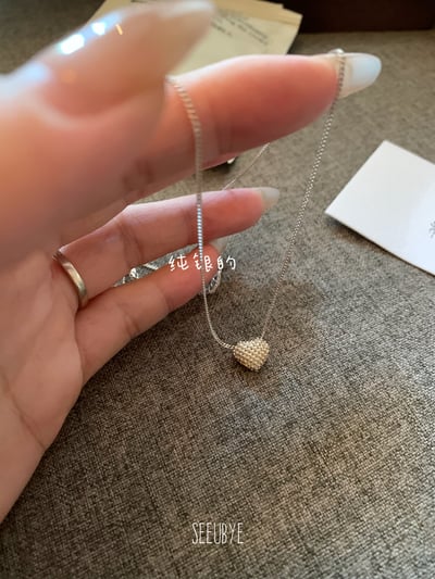 純銀滿鑽愛心2