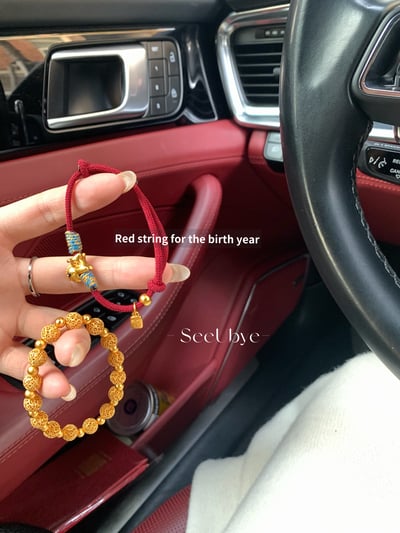 古法花絲球沙金手鏈「招財」寓意很好5