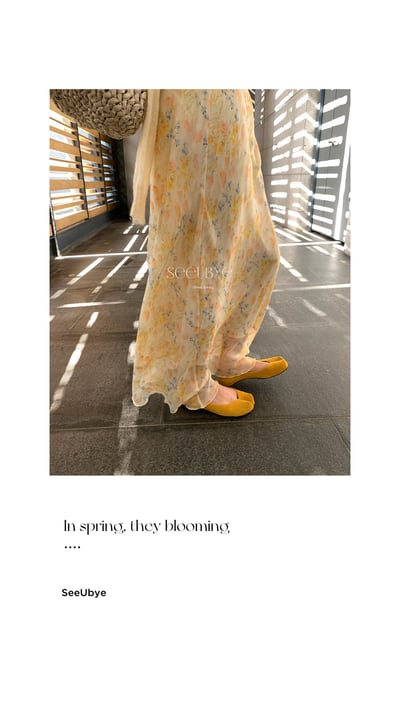 好春的黃花花裙6