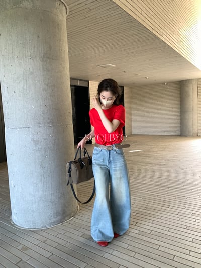 時髦小細亮片牛仔褲2