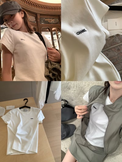 一件萬年小香白tee6