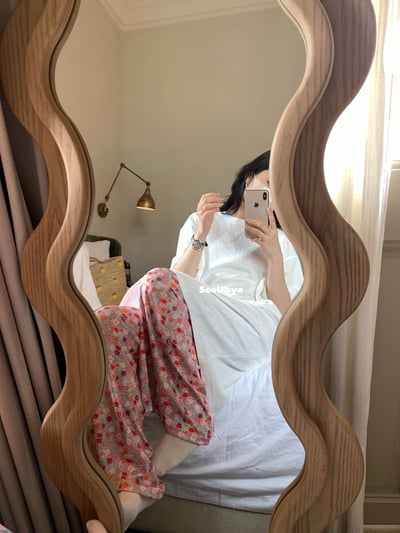 一件麻的長長白tee(有口袋）4