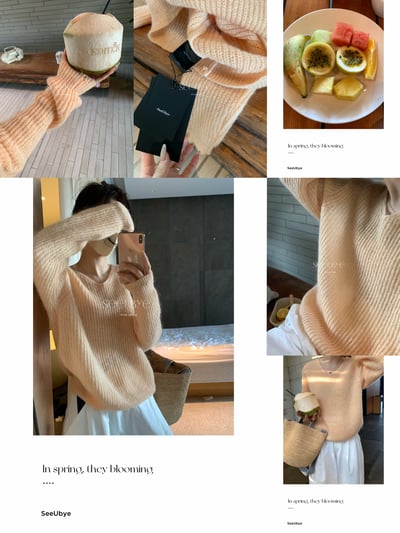 黑標｜薄棉羊毛軟糯開春毛衫 這個粉調超美9