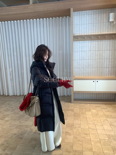 黑標線/羽絨大被子｜又輕又保暖 真正的國標羽絨/中長款羽絨外套4