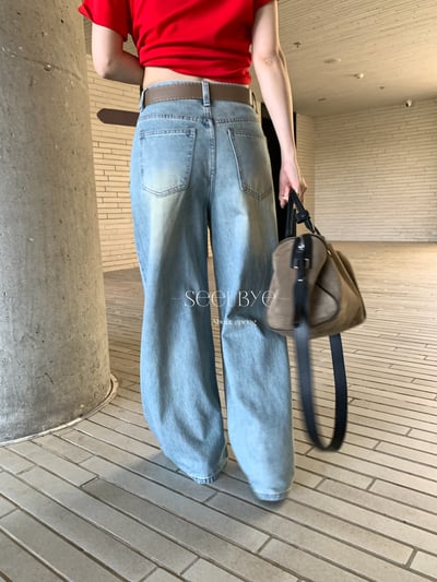 時髦小細亮片牛仔褲4