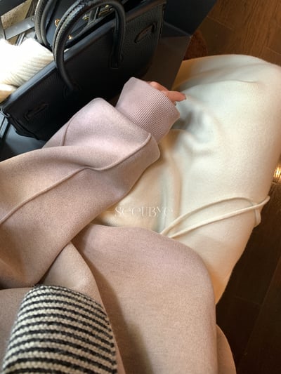 訂製藕粉色加絨hoodie4