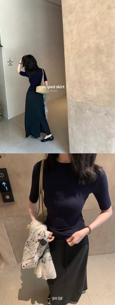 韓系直筒半裙4