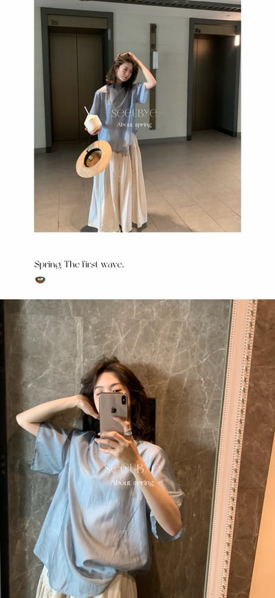 萊賽爾半高領shirt後面也有調性5