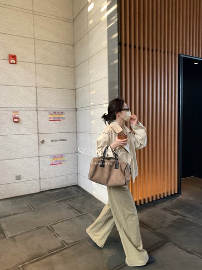 咖調工裝水洗軟牛仔褲9