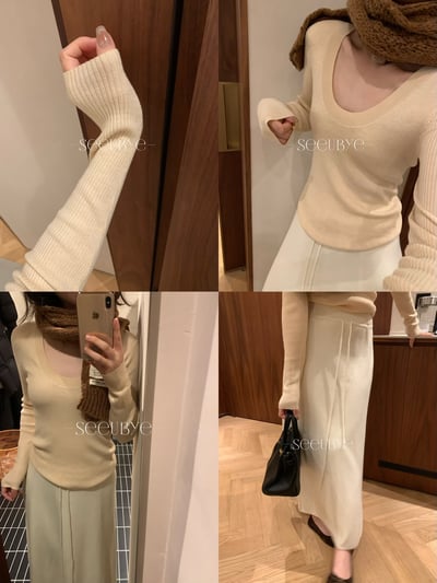 六色大U羊絨針織（領口特別顯瘦）4