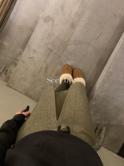 復古人字紋中分毛呢群5