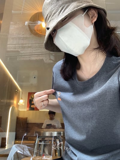 純棉趣味正肩tee2
