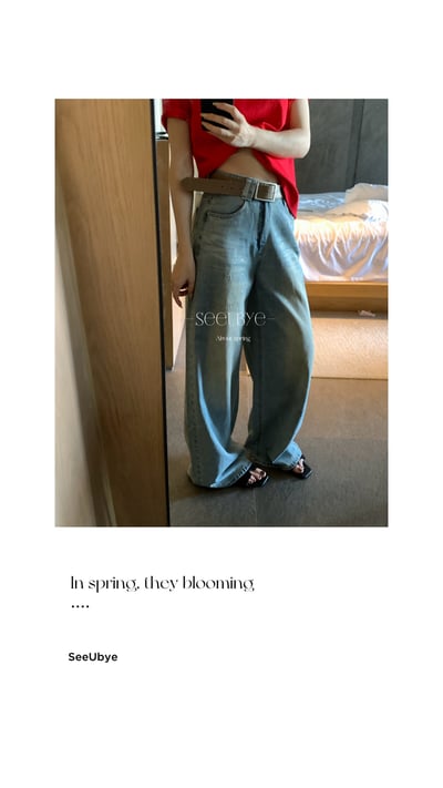 時髦小細亮片牛仔褲5