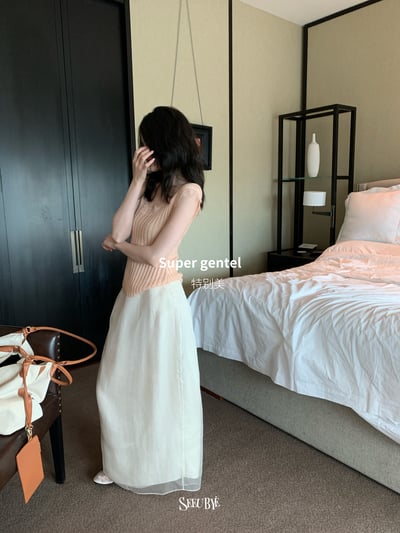 歐根紗花苞裙1