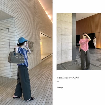 細繩九分蘿蔔褲鬆弛有tonality3