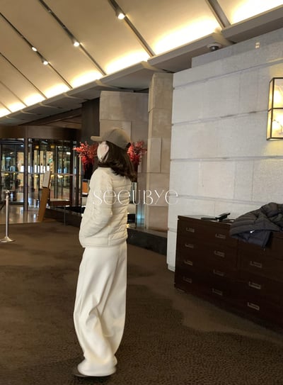 主推呢子加絨闊腿褲6