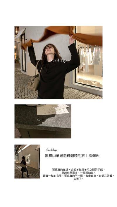 黑標｜兔絨羊毛polo毛衣5