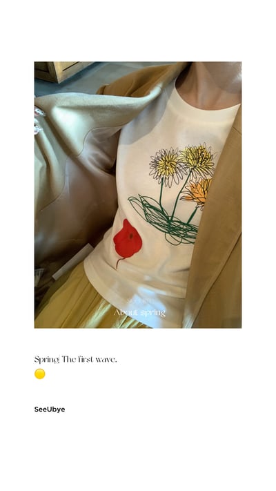 小花花（短款）純棉tee3