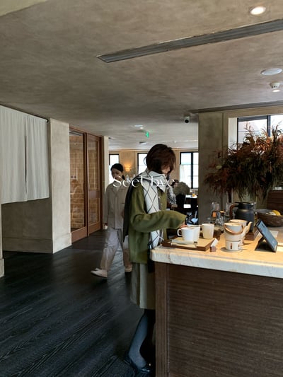 復古人字紋中分毛呢群7