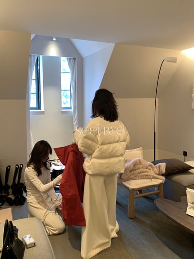 國風蕾絲毛呢褲6