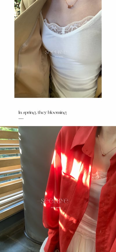 贏在料子上｜天絲蕾絲吊帶｜疊在裡面都很吸睛7