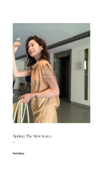 輕薄天絲小飛袖套裝｜很通勤3