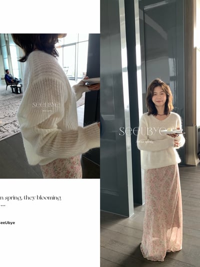 黑標｜薄棉羊毛軟糯開春毛衫 這個粉調超美3