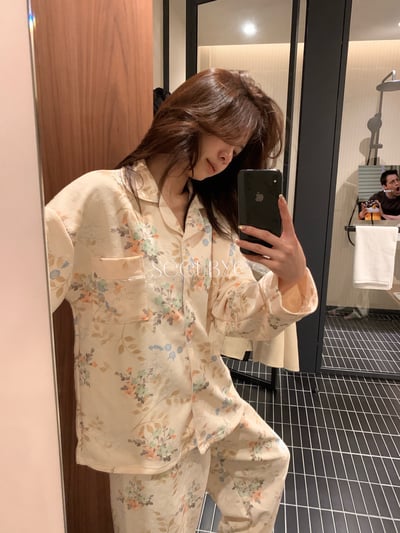 榛果小碎花家居服1