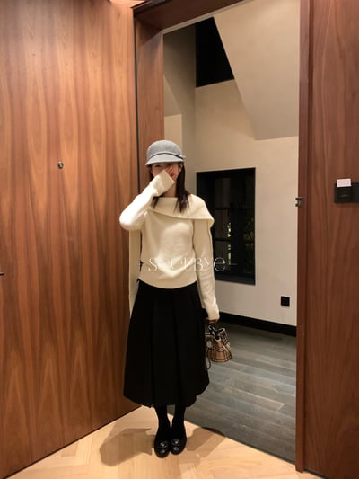 呢子百褶五分群（送腰帶）5