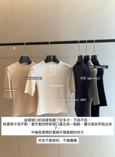 主推｜早秋五色中秀微高領內搭/外穿2