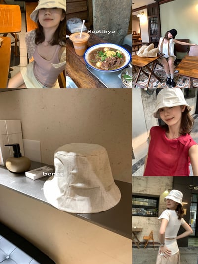 亞麻漁夫帽 必買7