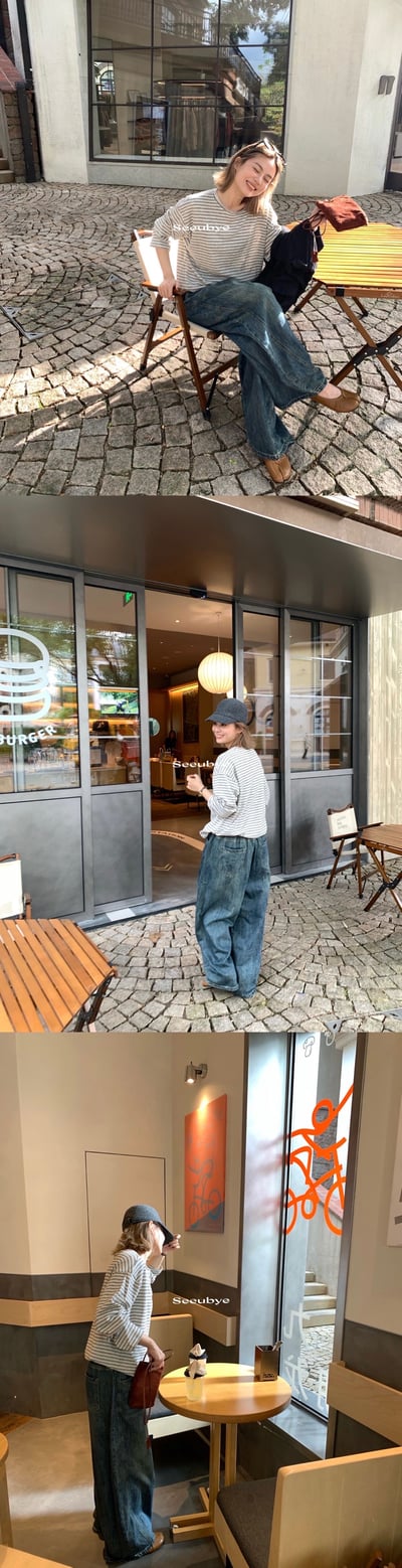 Denim古著感彎刀牛仔褲7