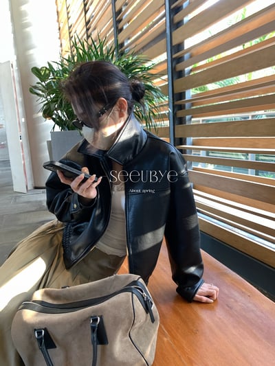 質感超好！老錢皮外套4