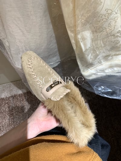 水貂毛毛穆勒鞋2