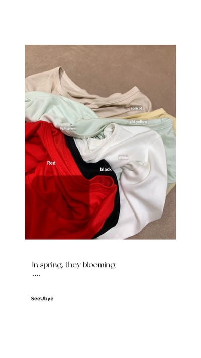 6色軟糯親膚防曬tee太實穿了（高彈力）2