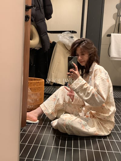 榛果小碎花家居服2