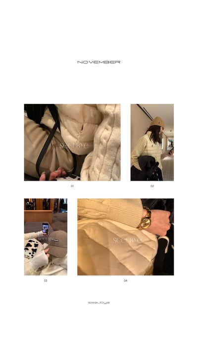 毛衣拼接拉夫/羽絨外套8