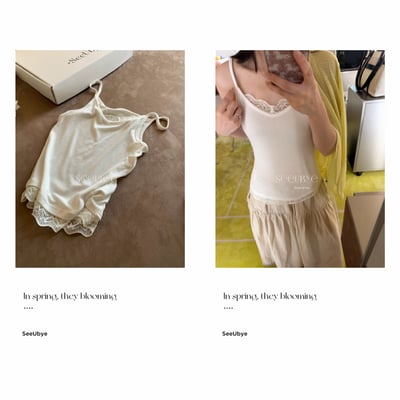 贏在料子上｜天絲蕾絲吊帶｜疊在裡面都很吸睛2