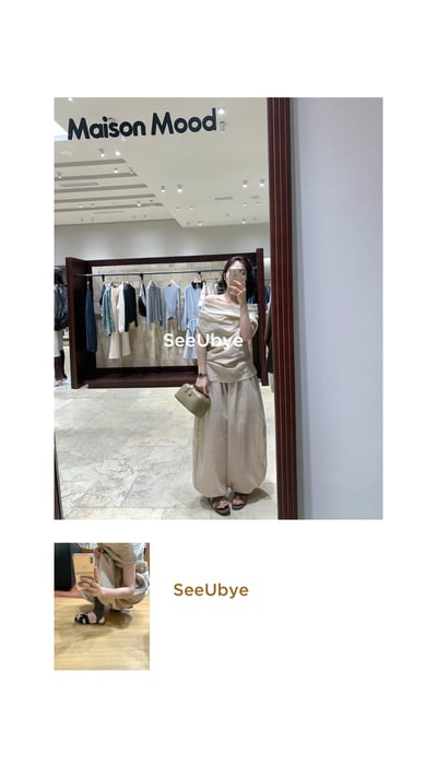 私服一字肩套裝（穿無肩帶bra)6