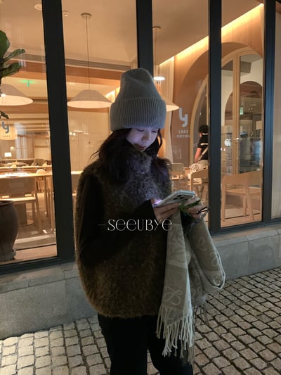 暖呼呼的小泰迪毛絨馬甲外套1