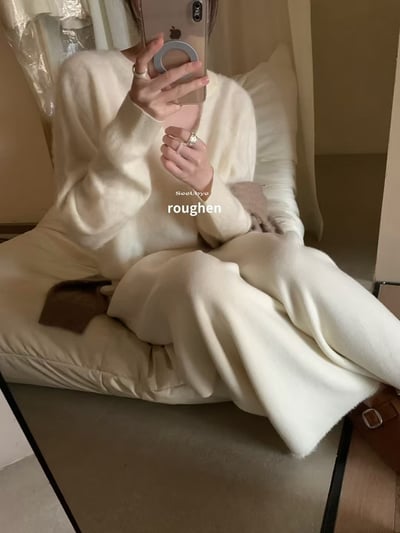 黑標｜桑纏絲拉拉毛衣｜超保暖11