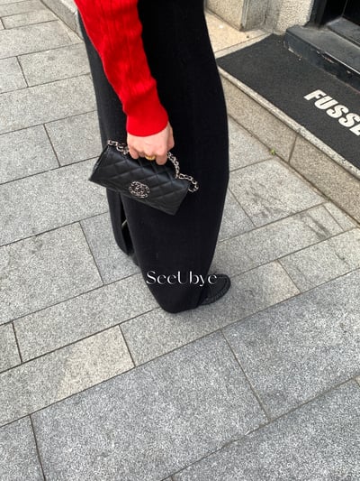 黑標｜全羊毛直筒裙4