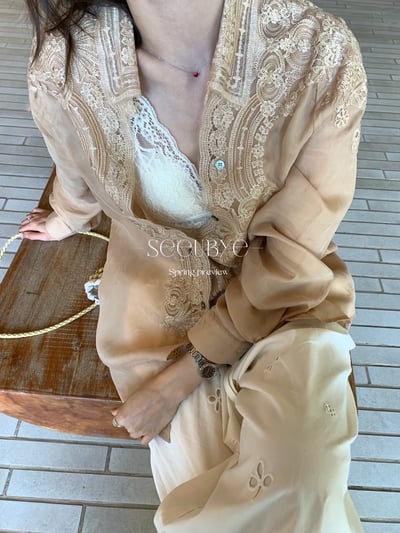 黑標｜亞麻銅氨絲法式衫 貴在料子上3