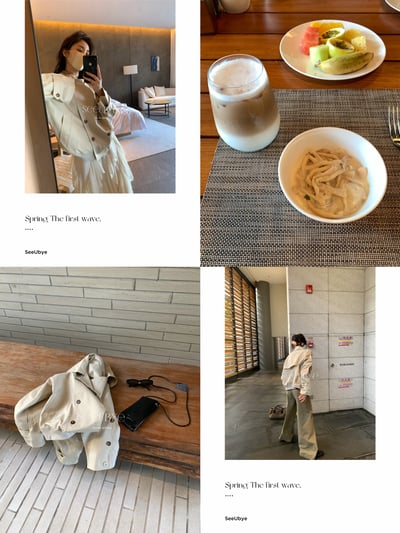 經典版型天絲廓形短風衣5