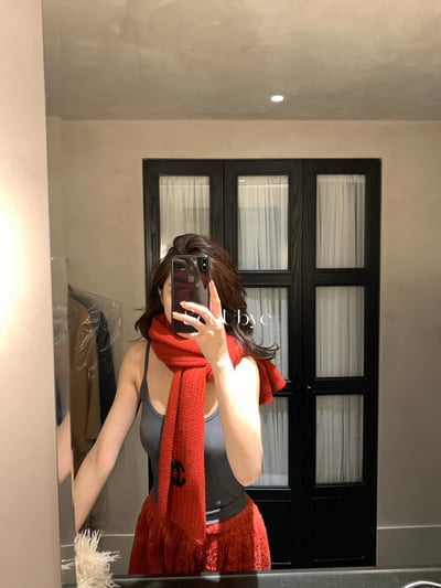 新年紅小香奶奶圍巾6