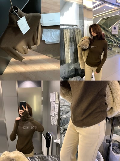 五色10%羊毛高領鎖溫打底6