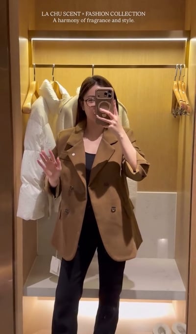 S304 Suede Trim Wool Blazer｜麂皮拼接毛呢西裝1