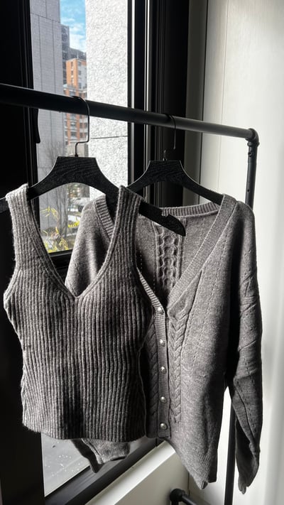 L130 兩件式針織衫2