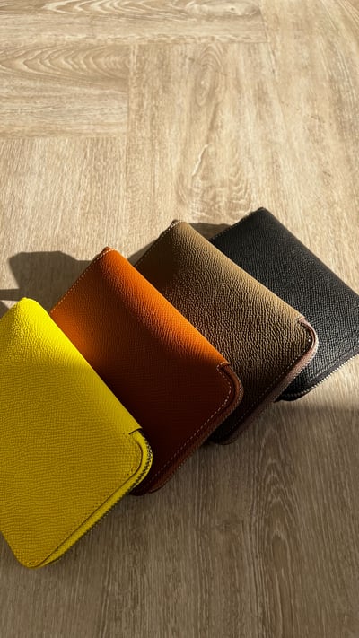 L112 霧感牛皮革短夾4